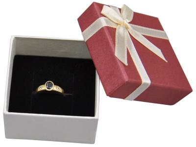 Fancy Paper Jewelry Boxes with ribbon, cardboard paper boxes with ribbon