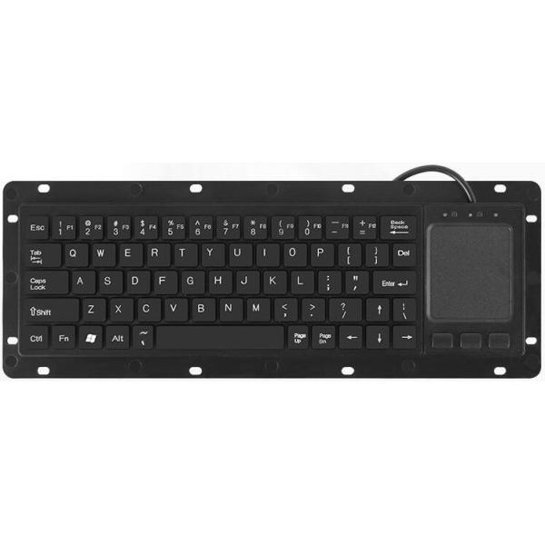 Low-cost Rugged Panelmount Plastic Keyboard With Touchpad and 68 Keys