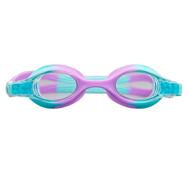 Anti-niebla y protección UV niños gafas de natación con correa ajustable y puente de nariz de silicona cómodo para niños
