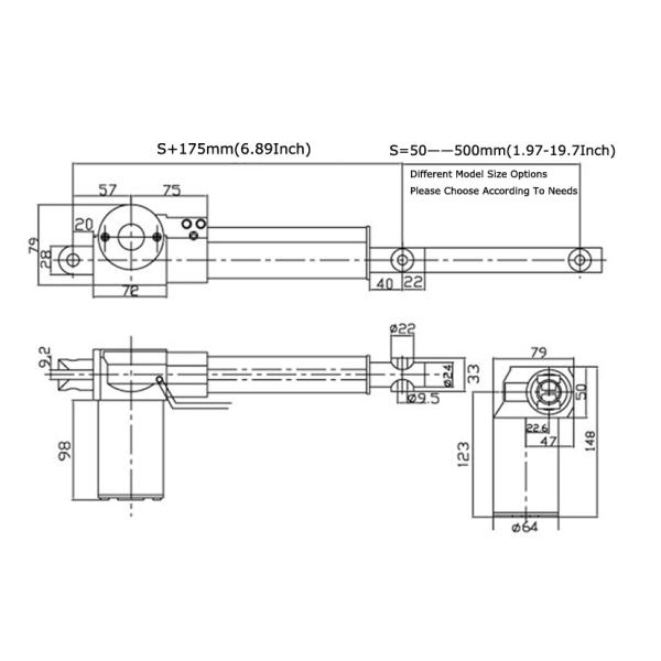 Двигатель медицинского оборудования 24В 2.5А 2600RPM для автоматического подъемного ложка