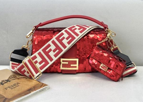 Bead Piece Decoration Bling Bag Unque Shine Cross-Body Bag Baguette Bag