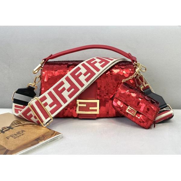 Bead Piece Decoration Bling Bag Unque Shine Cross-Body Bag Baguette Bag