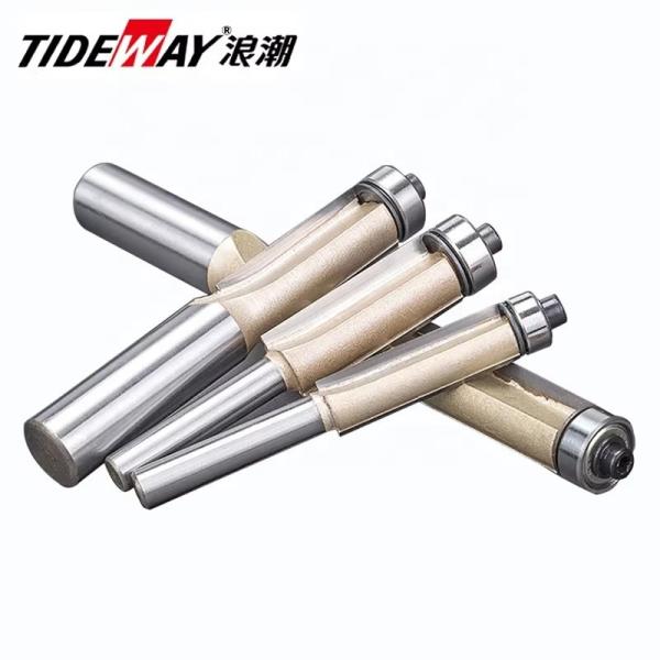 Factory Customized Cheap Prices CNC Wood Router Bit Tools Woodworking Straight Flush Trimming Bit With Bearings
