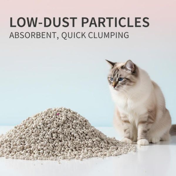 Natural Mineral Bentonite Cat Litter with Fast Absorption and Excellent Clump Strength