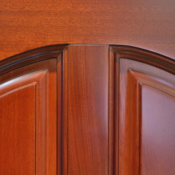 PU Painting Solid Wood Carved Doors 88cm Width Interior Wooden Door