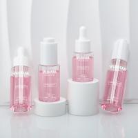 Empacotamento claro feito sob encomenda da garrafa da loção do soro do cilindro 30ml 40ml 50ml 60ml