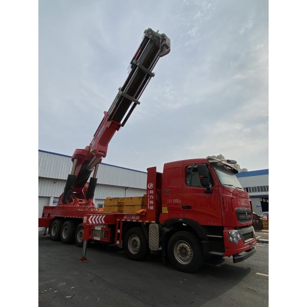 30-тонный кран 28-тонный железнодорожный башенный кран 8-секционный бум Гидравлический грузовой кран