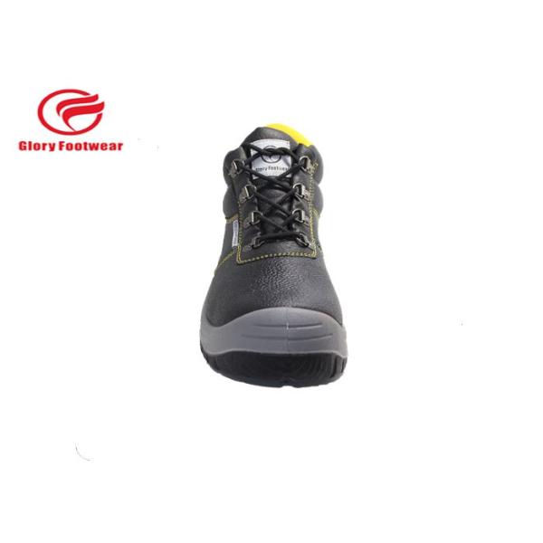 Embossed Action Leather Upper Low Top Steel Toe Shoes With Pu Outsole S1P Standard