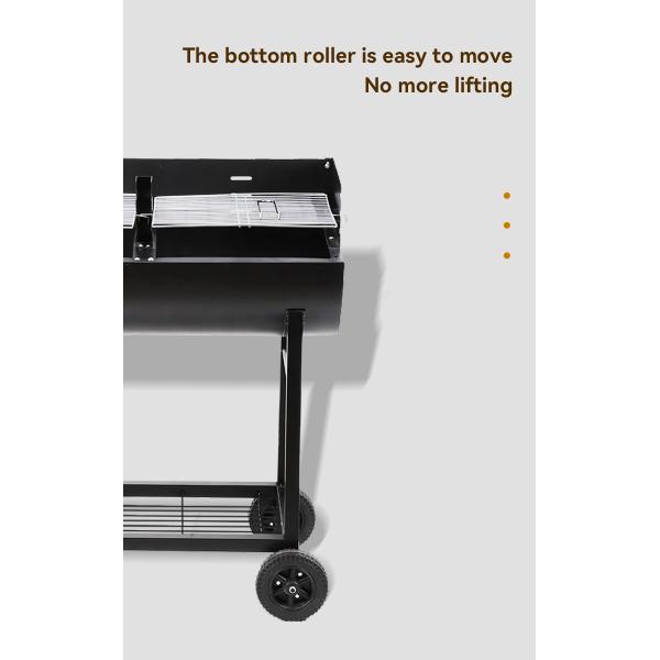 Стальная курильщица Ротиссери Барбекю Грилл Машина угольный барбекю газовый гриль для идеального барбекю