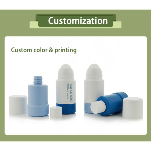 Refillable PP Roll On Bottle 50ml 75ml for Essential Oils and Deodorant