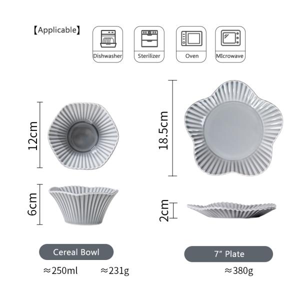 Столовая посуда для вечеринок для 12 человек 16 шт. Керамический обеденный набор Скандинавские украшения из фарфора