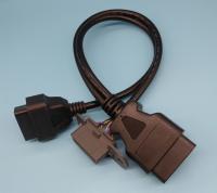 OBD2 OBDII Male to Volvo OBD2 Female and OBD2 Female Splitter Y Cable