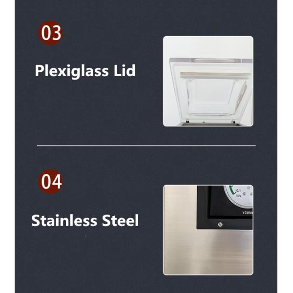 DZ-260 Household Desktop Small Food Vacuum Packaging Machine Chamber Size L390*W285*H90mm