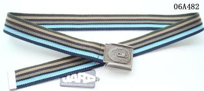 Mixed Colors Stripes Kids Web Belt Old Silver Clip Buckle Available 4cm Width