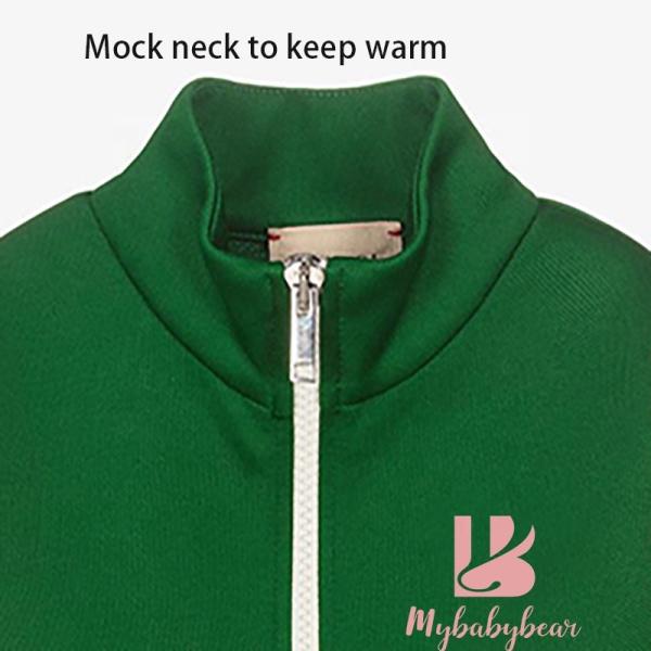 Fashion Organic Cotton Zipper Jumpsuit Toddler Onesie Long Sleeve Baby Clothes Baby Romper Zipper