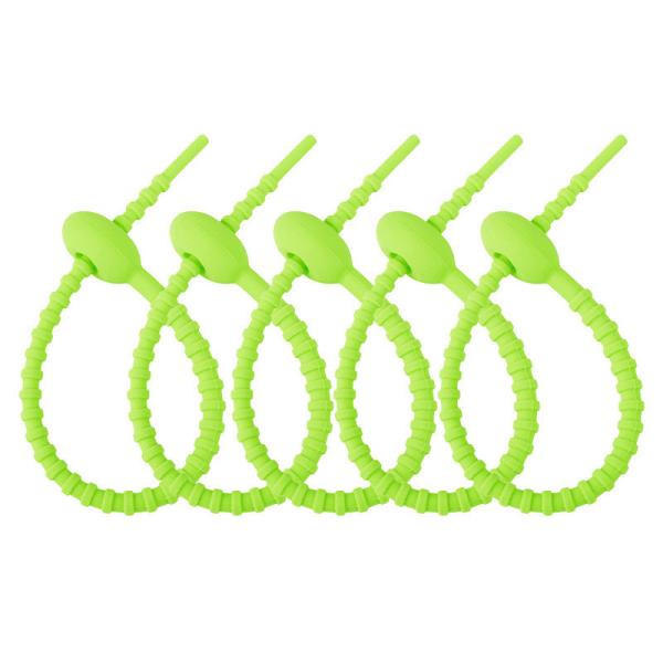 Reusable Silicone Cable Twist Ties Bread Tie Bag Sealing Clip Silicone Management Ties Cord Organizer For Car Home Offic