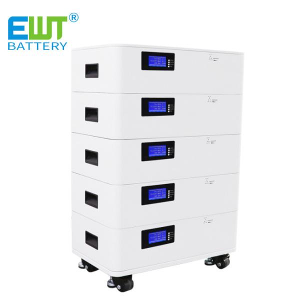 カスタム壁掛けラック型スタック高電圧リン酸鉄リチウムイオン電池 51.2V 150Ah エネルギー貯蔵メーカー