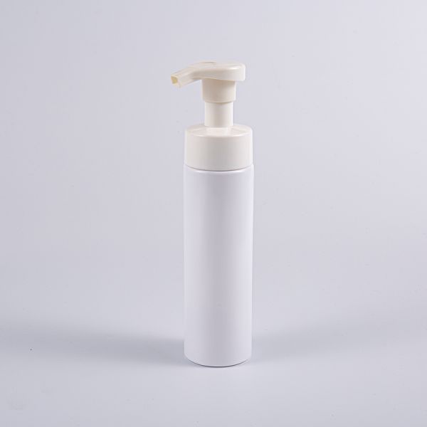 Portable Container Designed 200ml Round Cleansing Foam Pump Bottle