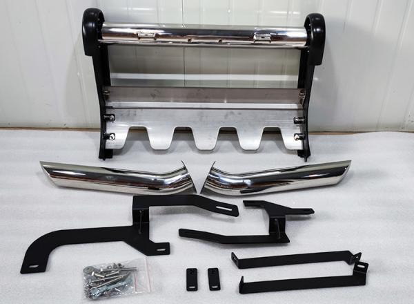 ODM 2018 Silverado Ford Raptor Front Bumper Silver Stainless Steel Material
