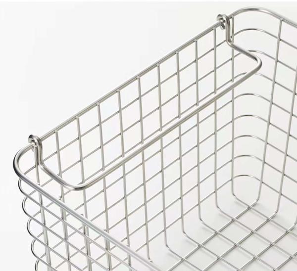 Durable Multifunctional Wire Mesh Storage Baskets Stainless Steel For Kitchen Bedroom
