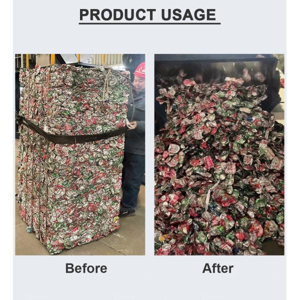 Aluminum Can Bale Opening Machine 5000-6000kg/h Bale Breaker Machine