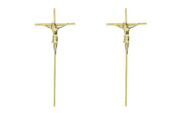 Crucifixo transversal plástico transversal fúnebre DP008 para o tamanho 45*19cm do cristo do engodo dos cruces de Plasticos da decoração do caixão