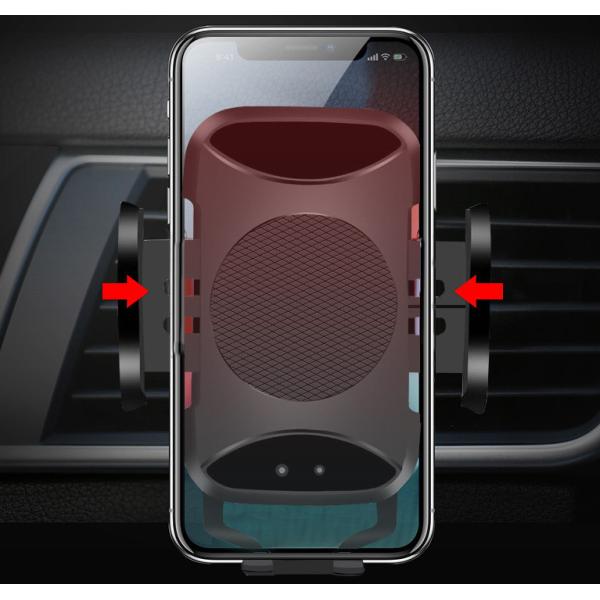 Infrared Induction Wireless Car Charger 5V 2A 105KHz CE FCC ROHS