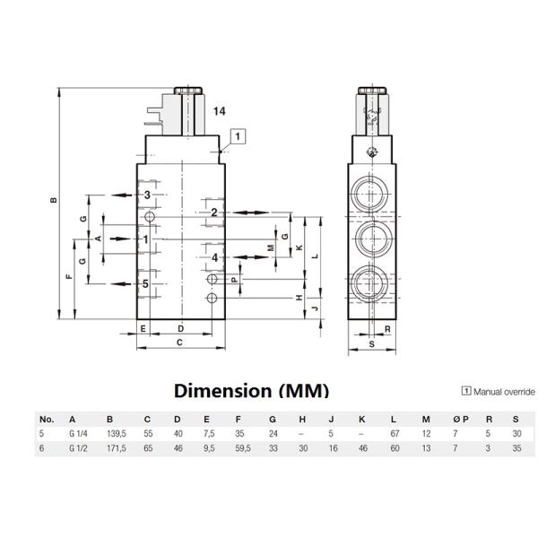IMI aluminio de HERION Norgren 8010777 AC220V DC24V 3/2