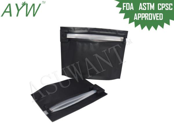 Inside Al Foil Child Resistant Bags Transparent Zip For Household Drug Packaging