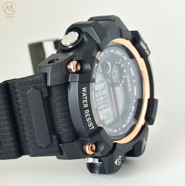 Fashion Electronic Quartz Sport Watch For Men With Silicone Strap