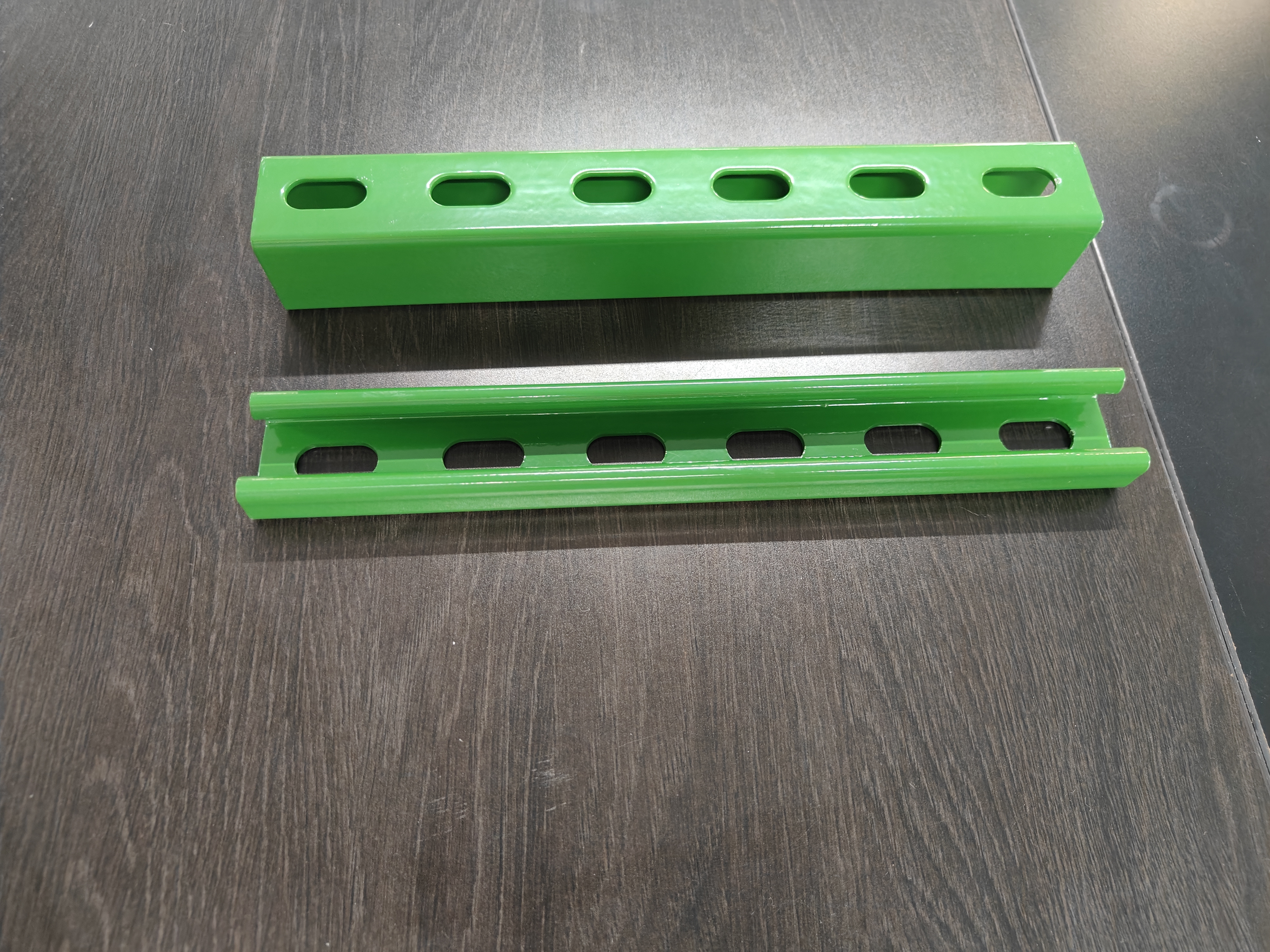 Unistrut Channels Green Powder Coated Slotted C Steel Channel Q235B Carbon Steel