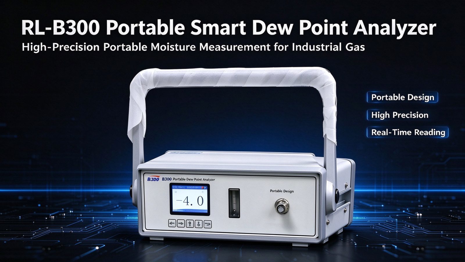 Portable Multi Gas Dew Point Analyser Micro Water Tester Trace Water Analyzer