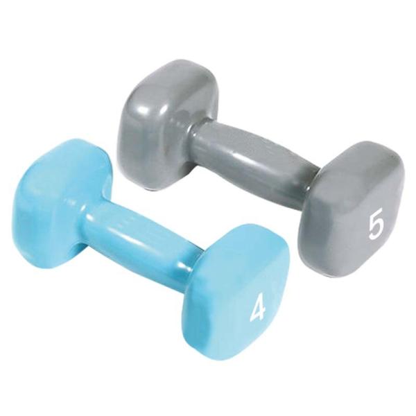 Colored Neoprene Coated Vinyl Dumbbell With Different Kilograms