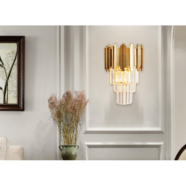 Modern Goldmetal Luxury Wall Lamp Indoor Iron Crystal Wall Lamp