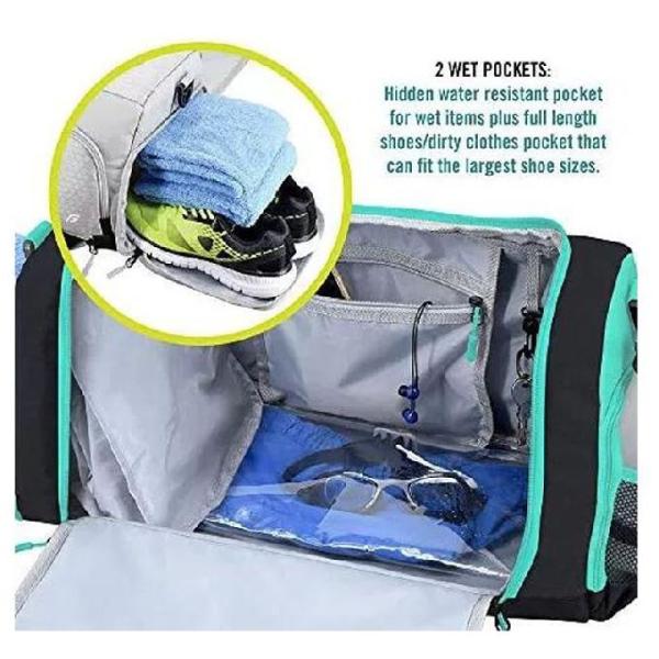Polyester Ultimate Gym Bag With 10 Optimal Compartments