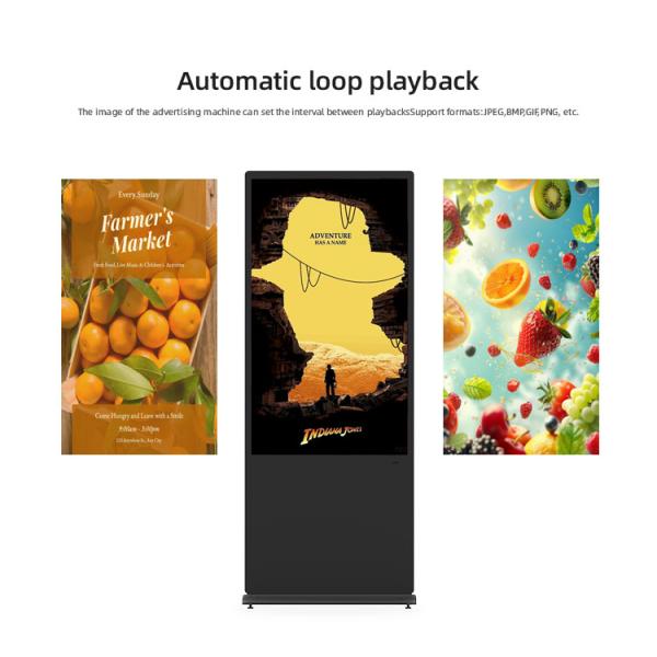 43-Inch Vertical Advertising Touch Control Display Customizable Floor-Standing Indoor Digital Signage Machine