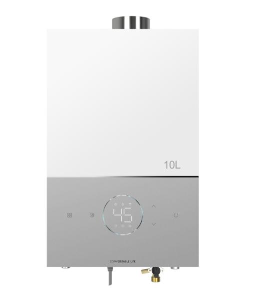 10L Tankless Instant Gas Water Heater Touch Control Natural Gas for Household Use