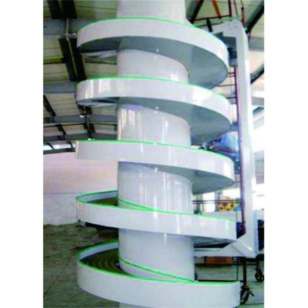 Flexible Industrial Conveyor Belt Systems Vertical Screw - Lift Strong Structure