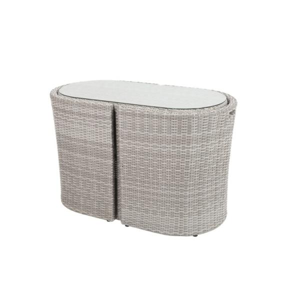 Small Space Solution Outdoor Bistro Set with W67 x D57 x H74cm Chair Size and Mail Packing