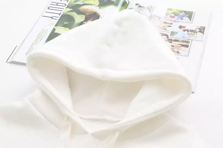 Knitted Fabric Women'S Oversized Pullover Hoodies Embroidered Custom