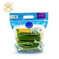 A embalagem vegetal perfurada do Ziplockk ensaca o suporte 1kg Resealable acima do malote