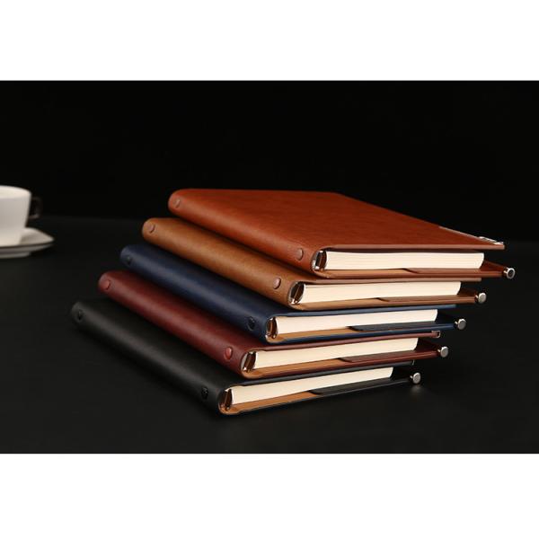 Customized A5 Business Notebook with Portable Loose-leaf Design and Leather Cover