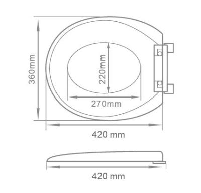 PP Toilet Seat Cover Soft Close Novelty Design UF Or Duroplast model available From Xiamen China