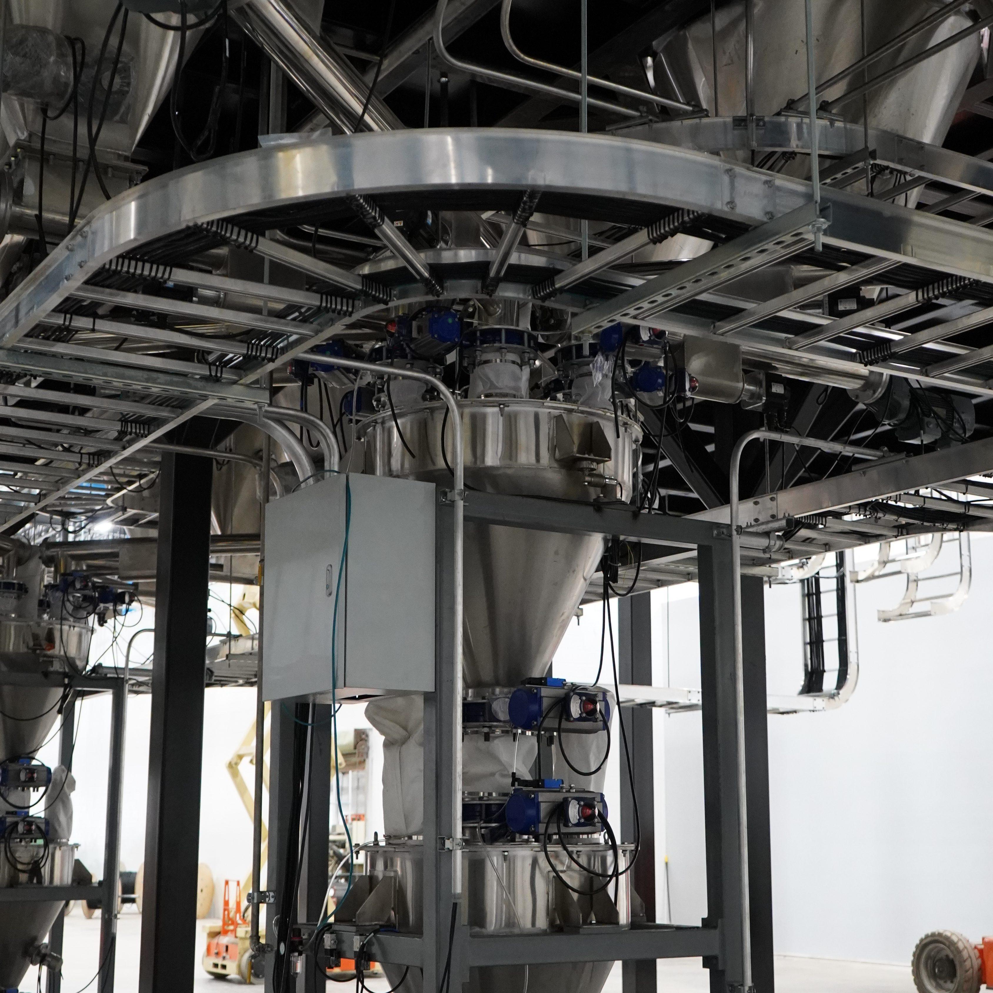 Intelligent Automatic Batch Weighing System For PVC Raw Materials Additives OEM