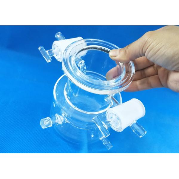 Customized Quartz Lab Glassware Photocatalytic Reactor High Temperature