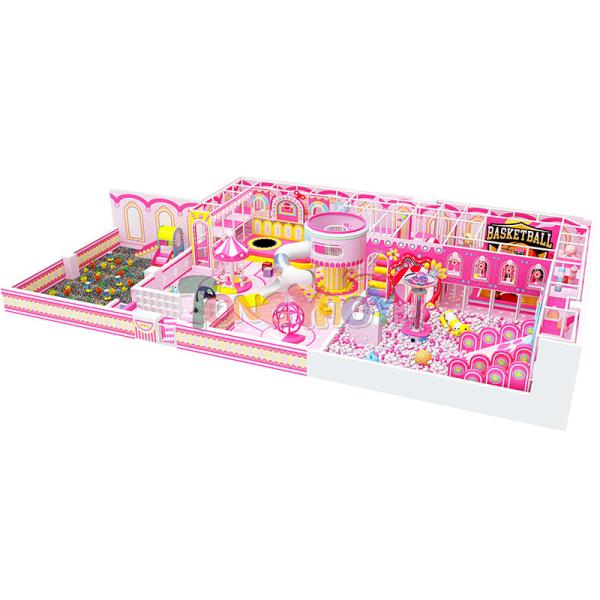 Barbie Pink Theme Indoor Playground Commercial Foam Kids Entertainment Equipment