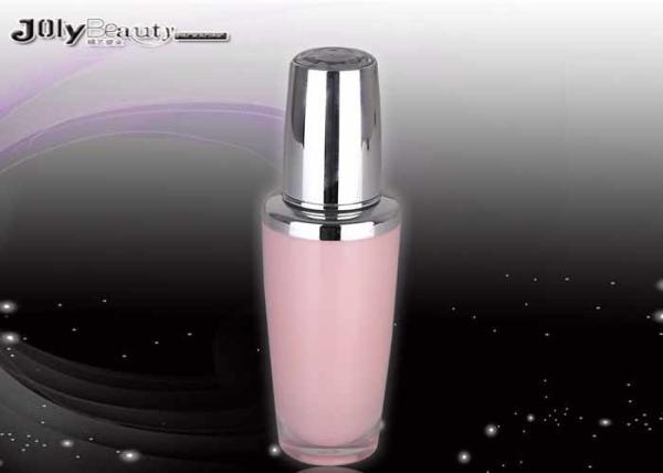 Plastic Lotion Bottles Capacity 60ml Pink Airless Spray Bottle