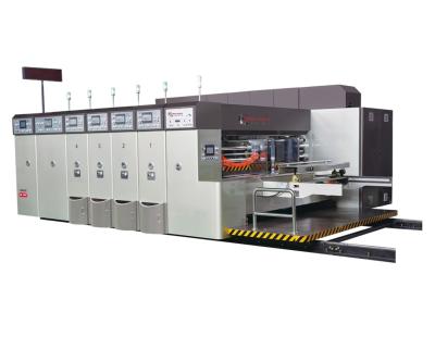 Impressão a cores quatro que entalha a máquina cortando