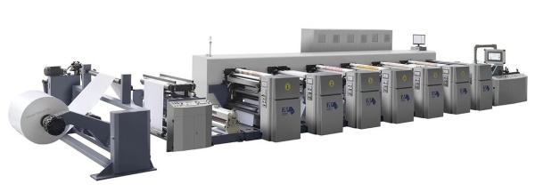 200m/Min BOPP Film Flexographic Printing Press Flexo Printing Machine For Paper Cup