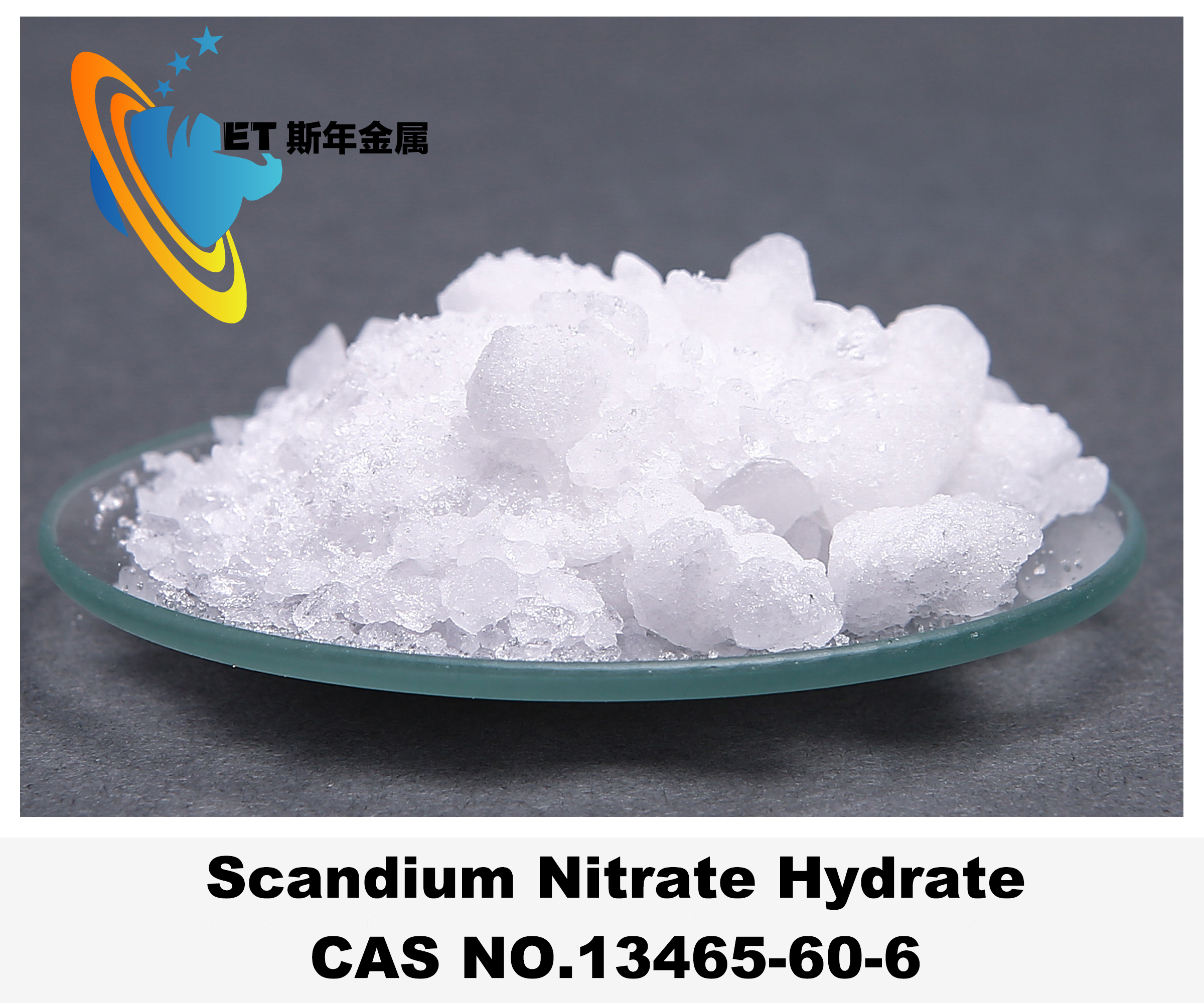 99.9 Purity Scandium Nitrate Hydrate Reaction Catalyst White Powder